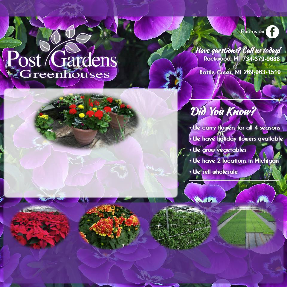 Post Gardens Greenhouse, postgardens.com